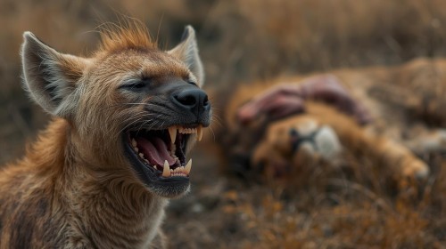 realisticky-obrazok-hyeny--ktora-sa-smeje-nad-zranenym-levom.jpg